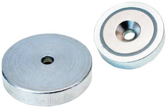 Flachgreifer-Magnet NdFeBmit Bohrung 32x7mm FORMAT