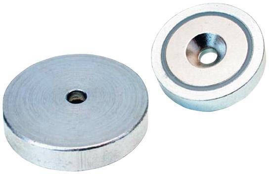 Flachgreifer-Magnet NdFeBmit Bohrung 20x6mm FORMAT-0