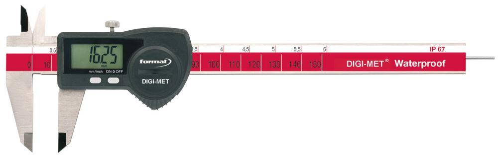 Taschenmessschieber IP67 digital 150mm ohne Daten ET FORMAT-0