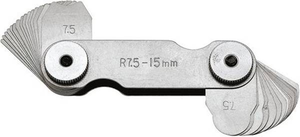 Radienschablone 17 Blatt 1,0-7,0mm FORMAT
