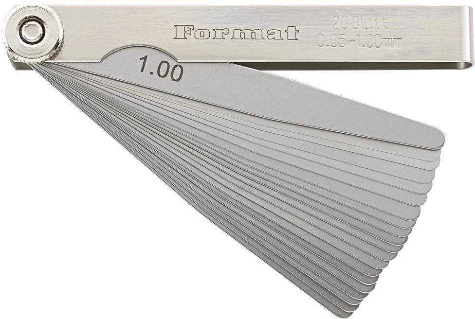 Fühlerlehre 20 Blatt 0,05-1mm T3 FORMAT-0