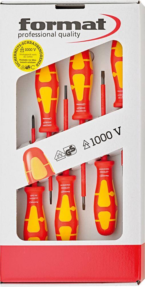 Schraubendreher-Satz VDE Schlitz/PH 6-teilig FORMAT-0