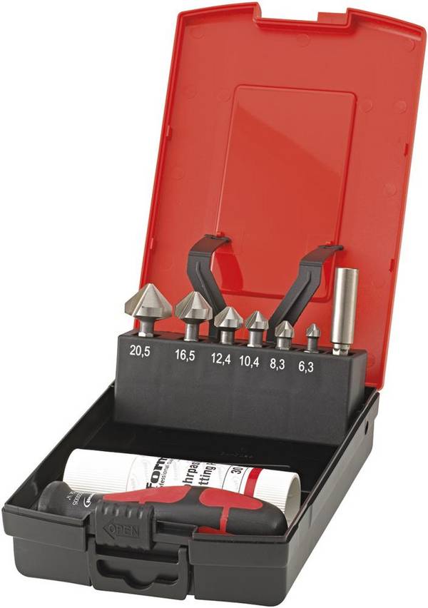 Bit-Satz Kegelsenker 90Grad 6,3-20,5mm