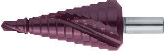 Stufenbohrer Universal HSS spiralgenutet TiALN 7-32,50mm FORMAT-0