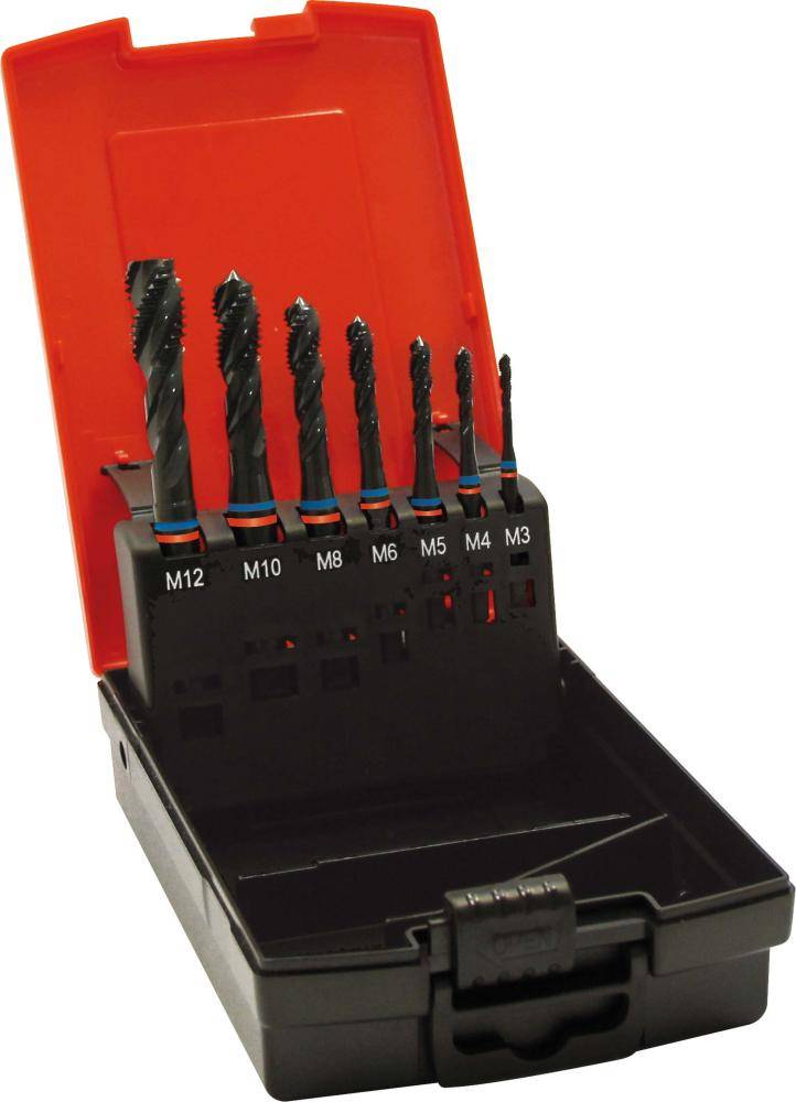 Maschinengewindebohrer- Set Fat Tandem DIN376 HSSE vaporisiert Typ N 6HGrundloch-0