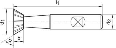 Winkelfräser DIN1833 HSSCo5 Form C 45Grad 16mmFORMAT-1