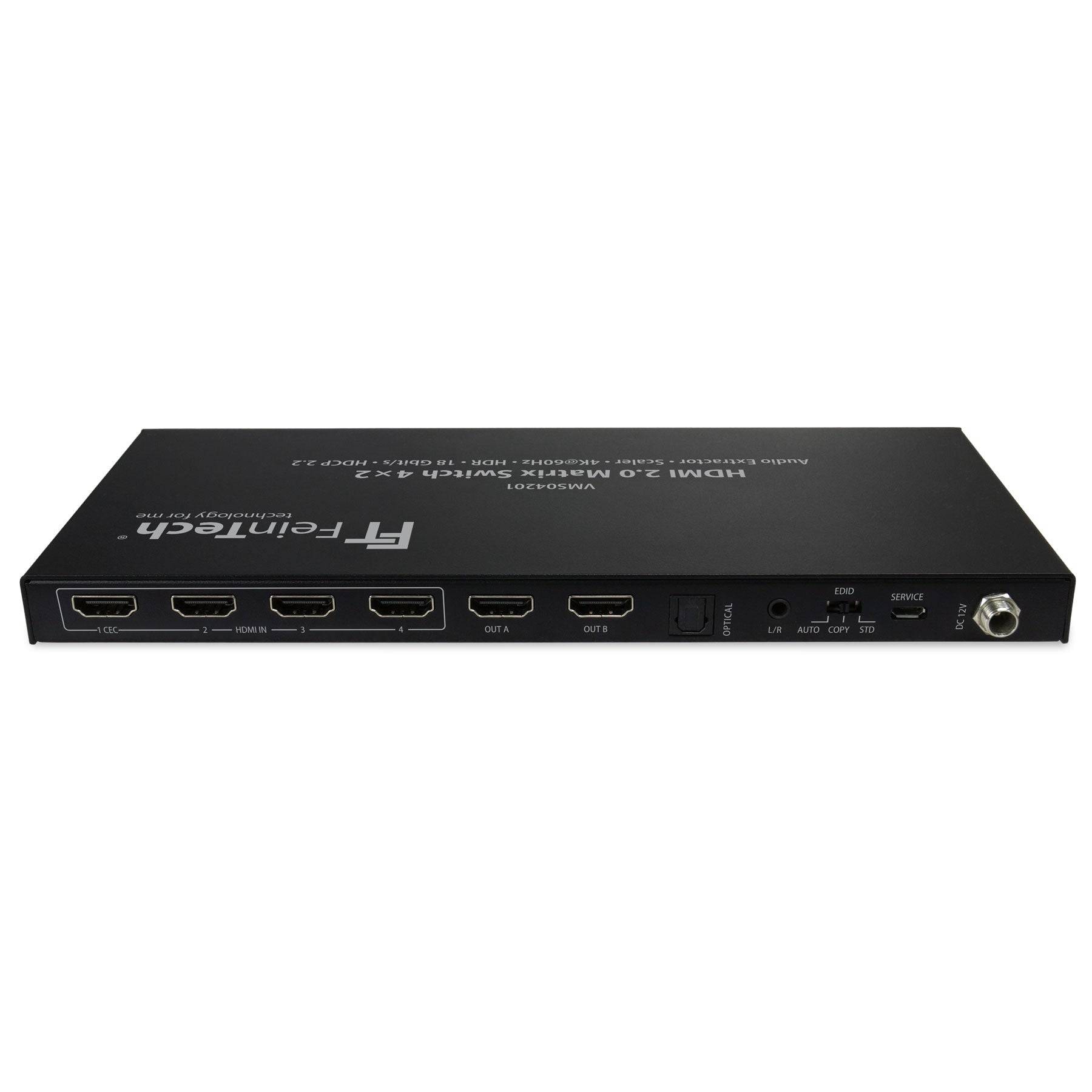 HDMI 2.0 Matrix Switch für Ultra-HD oder Mischbetrieb mit Full-HD-Display, mit Scaler und HDMI Audio Extractor-1