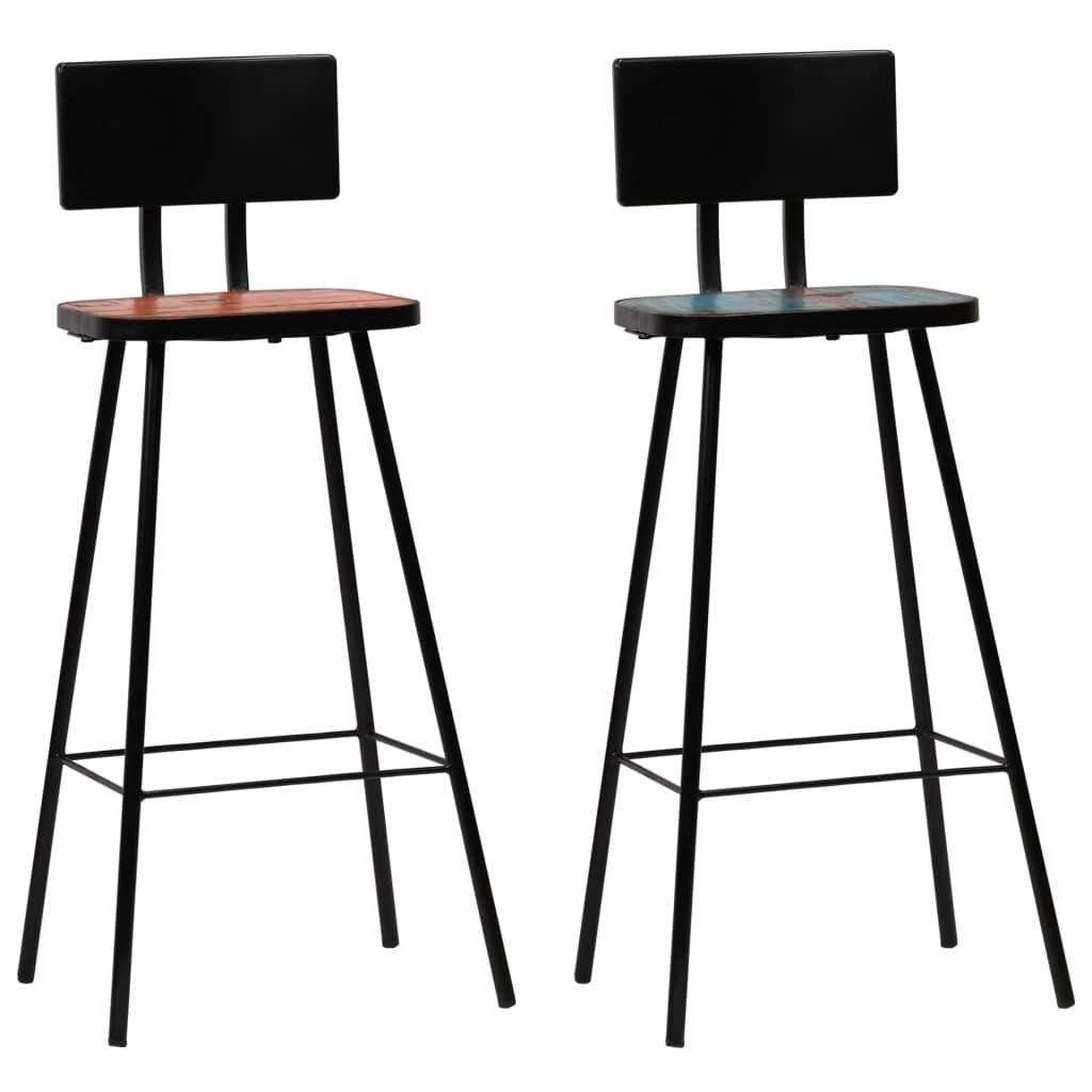 Symbolbild für Bar-Set 3-tlg. Altholz Massiv Mehrfarbig