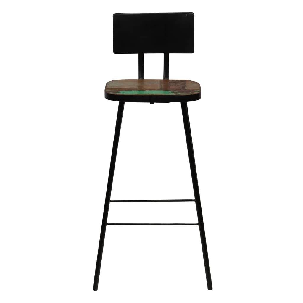 Symbolbild für Bar-Set 3-tlg. Altholz Massiv Mehrfarbig