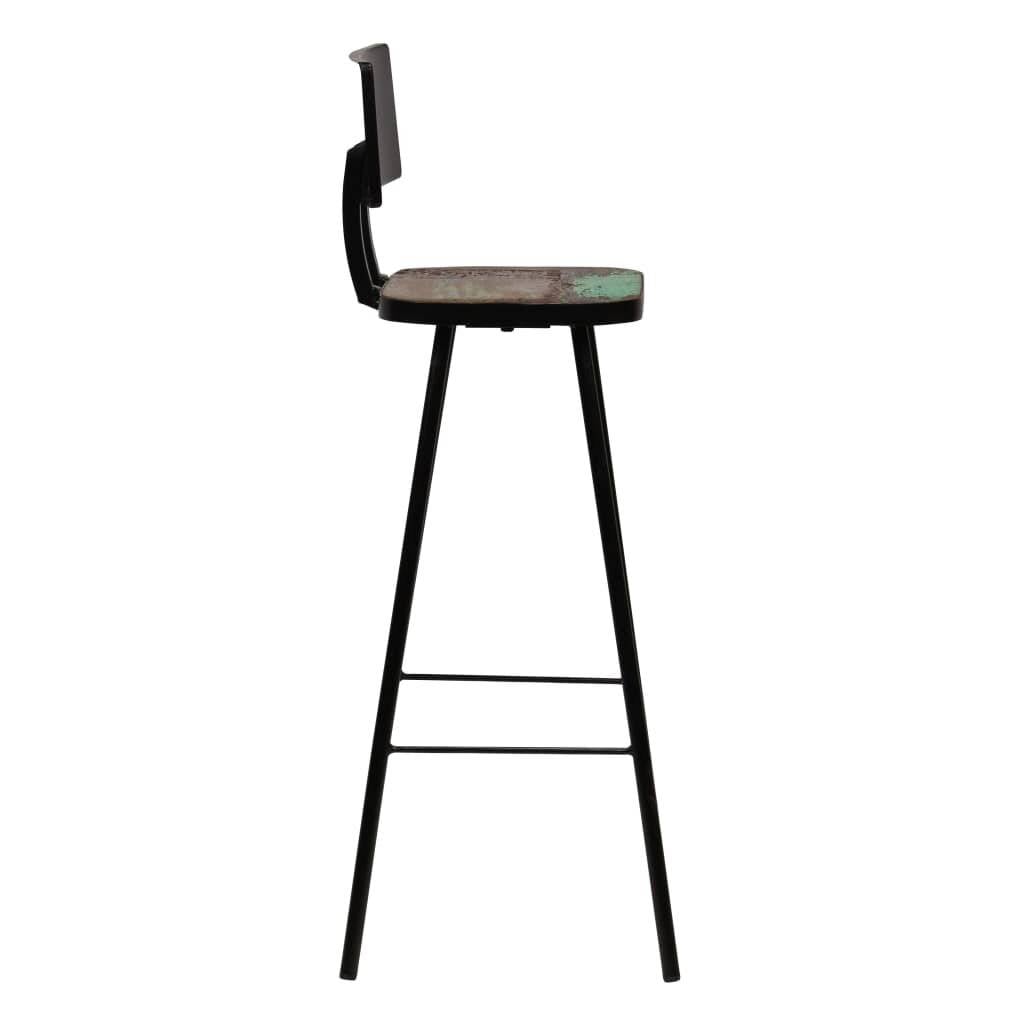 Symbolbild für Bar-Set 3-tlg. Altholz Massiv Mehrfarbig
