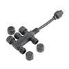 FIAP 3252 5fach Verteiler 3 cm Schwarz