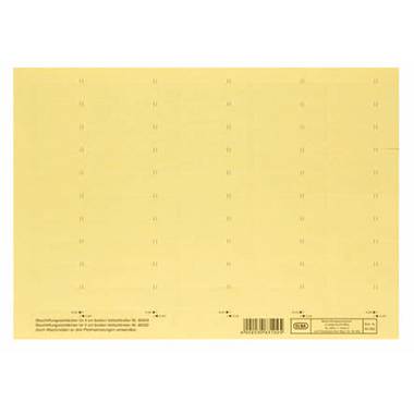 ELBA Beschriftungsschild 100555643 160g Karton gelb 50Schilder-2