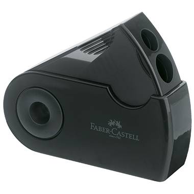 Faber-Castell Doppelspitzdose SLEEVE 182700 32x70x20mm schwarz-1