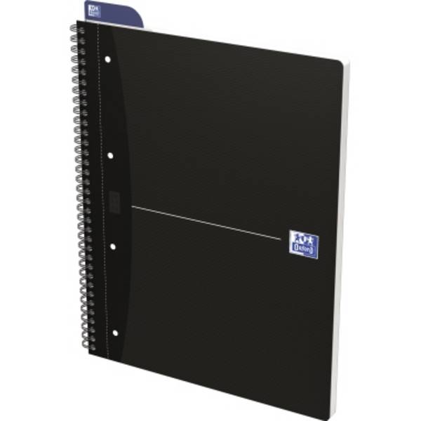 Collegeblock Smart Black A4+ liniert 70 Blatt schwarz