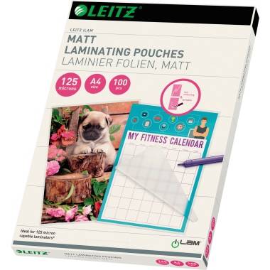 Leitz Folientasche 16926 125mic A4 seidenmatt 100 St./Pack.-0