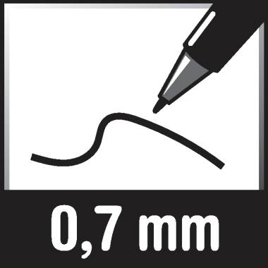 Folienschreiber OHPen F 0,7mm non perm. bl-2