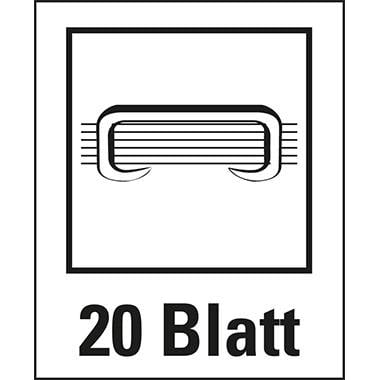 Heftgerät bis 20Blatt Metall 24/6 26/6 blau-1