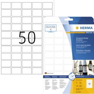 HERMA Etikett 8338 37x25mm PES weiß 1.250 St./Pack.-2