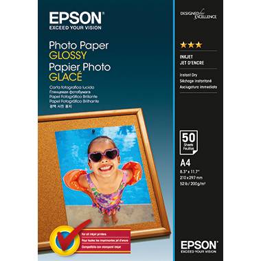 Epson Fotopapier C13S042539 DIN A4 200g Glossy weiß 50 Bl./Pack.-2