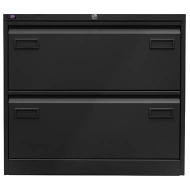Hängeregistraturschrank LIGHT 2-bahnig 2 Schübe DIN A4 schwarz. Bisley GmbH 18005649-3