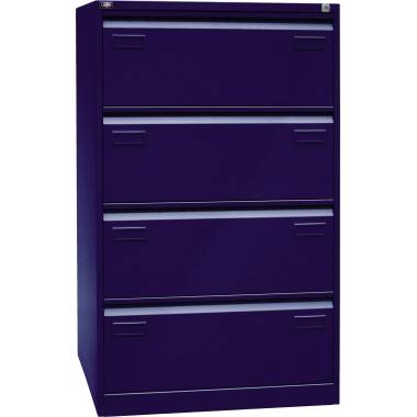 Bisley LIGHT Hängeregistraturschrank, doppelbahnig, DIN A4, 4 HR-Schubladen, Far-3