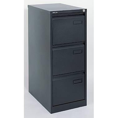 Hängeregistraturschrank LIGHT 1-bahnig 3 Schübe DIN A4 schwarz. Bisley GmbH 18018849-3