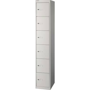 Bisley Garderobenschrank Office CLK186696 6Fächer verkehrsweiß-2