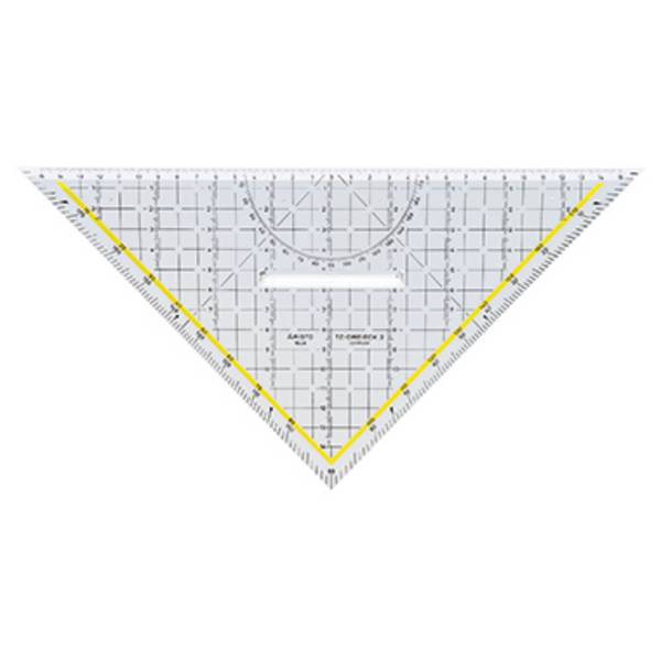 Aristo Geometriedreieck AR1648/2 Hypotenuse 325mm Plexiglas glasklar