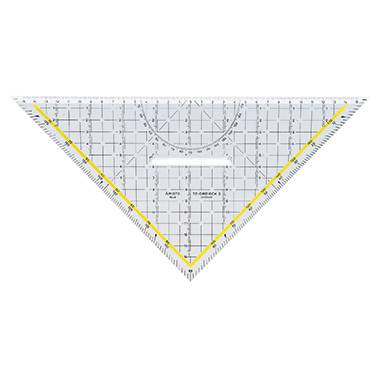 Aristo Geometriedreieck AR1648/2 Hypotenuse 325mm Plexiglas glasklar-0