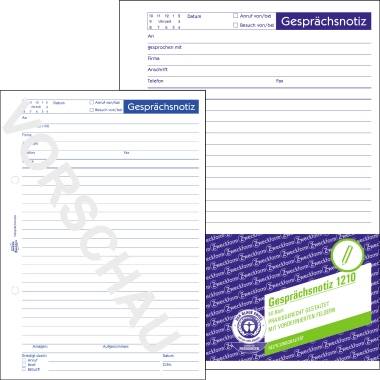 Gesprächsnotiz DIN A5 Recyling Block 50Blatt weiß-1