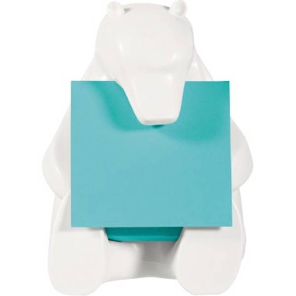 Post-it® Super Sticky Z-Notes Spender Eisbär 76x76mm 90 Bl ws