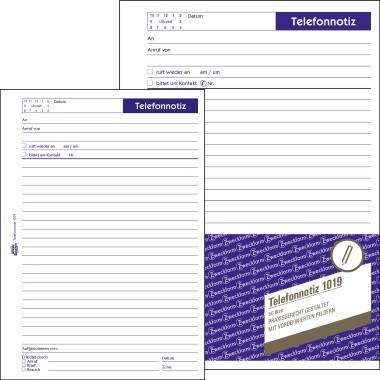 Avery Zweckform Gesprächsnotiz 1019 DIN A5 50Blatt weiß-1