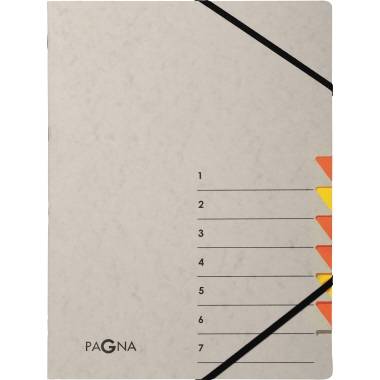Pagna Ordnungsmappe Easy Grey 44307-12 7 Fächer orange-0