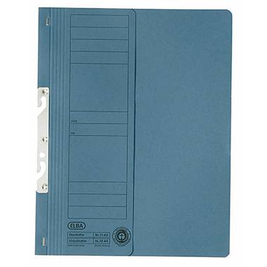 ELBA Einhakhefter 100551890 DIN A4 Vorderd. halb kfm. Heftung blau-0