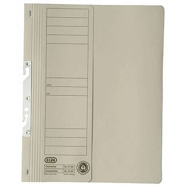 ELBA Einhakhefter 100551894 DIN A4 Vorderd. halb kfm. Heftung grau