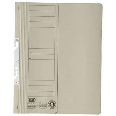 ELBA Einhakhefter 100551894 DIN A4 Vorderd. halb kfm. Heftung grau