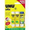 UHU Klebestift stic 45285 Vorteilspack 2x8,2g+8,2g Magic