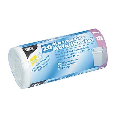 Müllbeutel 44x36cm 5l weiß 20 St./Pack.-1