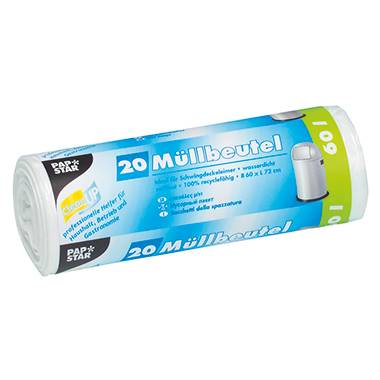 Müllbeutel 72x60cm 60l LDPE weiß 20 St./Pack.-1