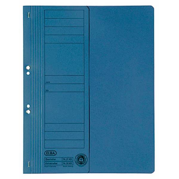 ELBA Ösenhefter 100551876 DIN A4 Vorderd. halb kaufm. Heft. blau