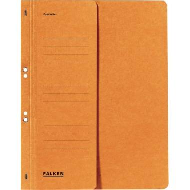 Falken Ösenhefter 80000516 DIN A4 kaufm. Heftung 250g Karton orange-2