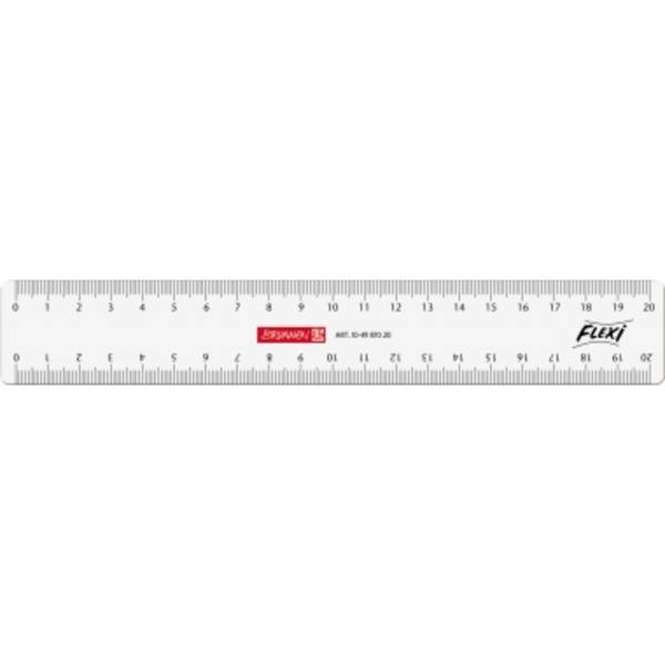 BRUNNEN Lineal Flexi 104987020 20cm glasklar