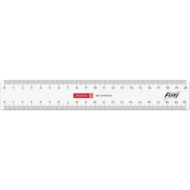 BRUNNEN Lineal Flexi 104987020 20cm glasklar-0