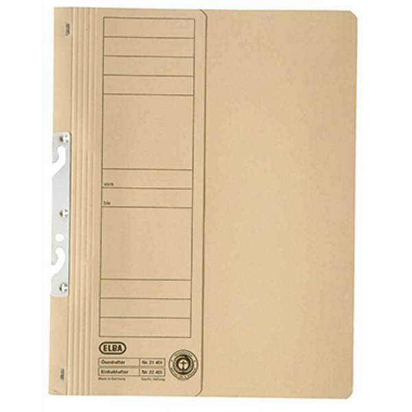 ELBA Einhakhefter 100551891 DIN A4 Vorderd. halb kfm. Heftung chamois