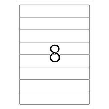 HERMA Special - Papier - matt - permanent selbstklebend - weiß - 192 x 34 mm 800 Etikett(en) (100 Bogen x 8)-0
