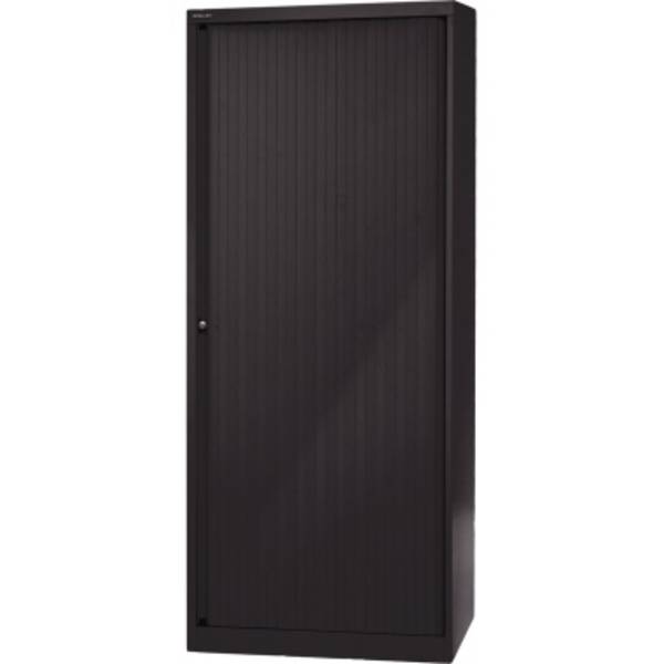 Euro-Rollladenschrank Breite 800 mm 4 Fachböden schwarz. Bisley GmbH 18012649