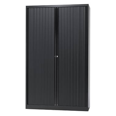 Euro-Rollladenschrank Breite 1200 mm 4 Fachböden schwarz. Bisley GmbH 18013949-0