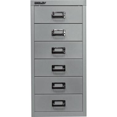 Bisley Schubladenschrank L296355 6Schubfächer silber