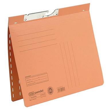 ELBA Pendelhefter 100560104 DIN A4 kfm. Heftung 320g Karton orange-0