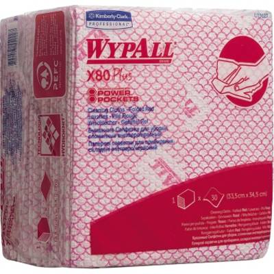 WYPALL Wischtuch X80 19127 Viertelfalz 35x34cm rt 30 St./Pack.